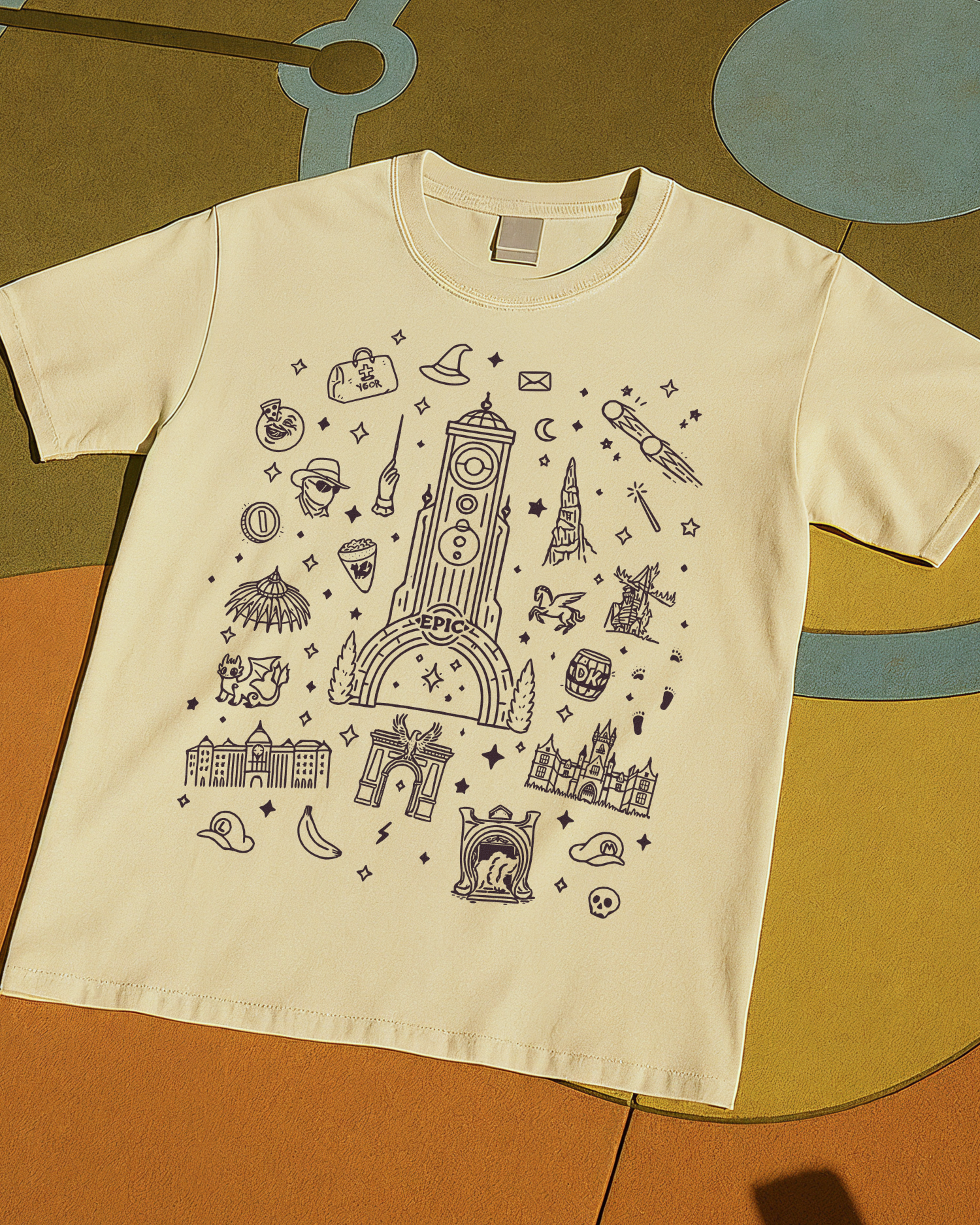 Epic Universe Doodle Tee
