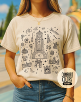 Epic Universe Doodle Tee