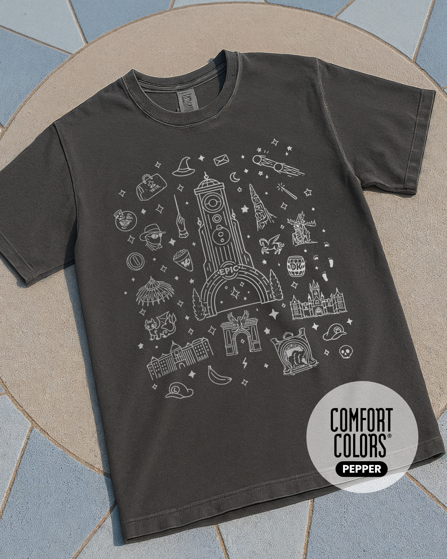 Epic Universe Doodle Tee